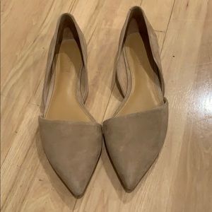 JCrew Factory size 7.5 suede flats